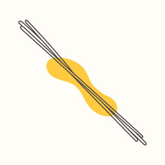 Italian Spaghetti pasta. Traditions of Italian cuisine. Perfect for menu design, packaging, etc.