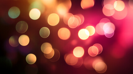 Gradient background with light effects and christmas lights.