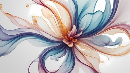abstract background with flowers