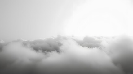 Obraz premium A minimalist depiction of slow moving clouds AI generated