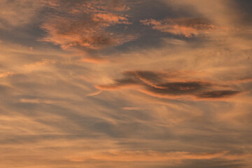 黄金色の夕焼け