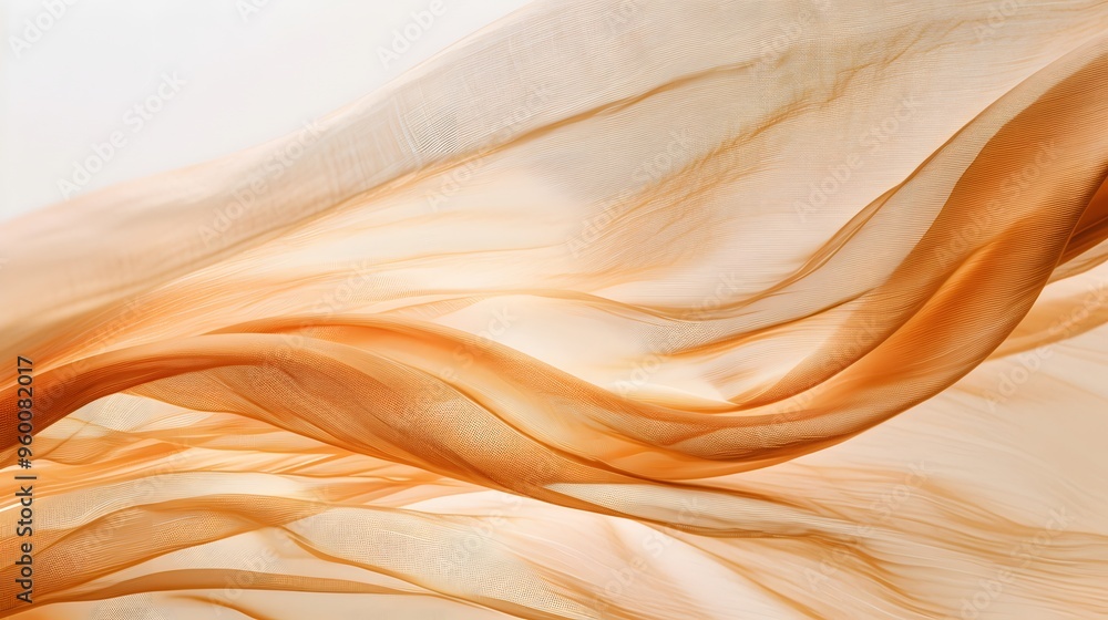 Poster a sand dune slowly shifting in a gust of wind within a minimalistic framework ai generated illustrat
