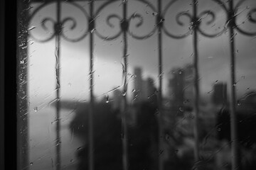 upside down heart metal fence 