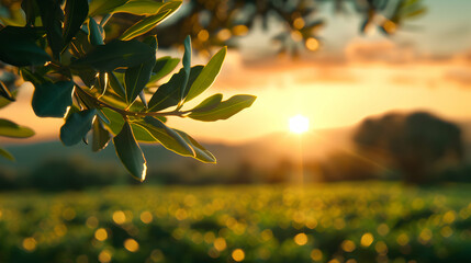 Field With Centuries Old Olive Trees Spain