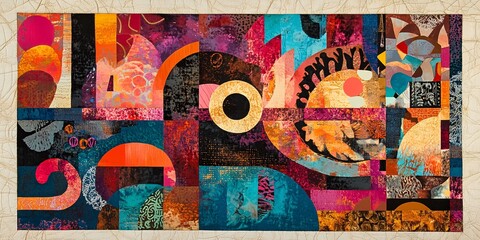 Fototapeta premium Abstract background in ethnic style