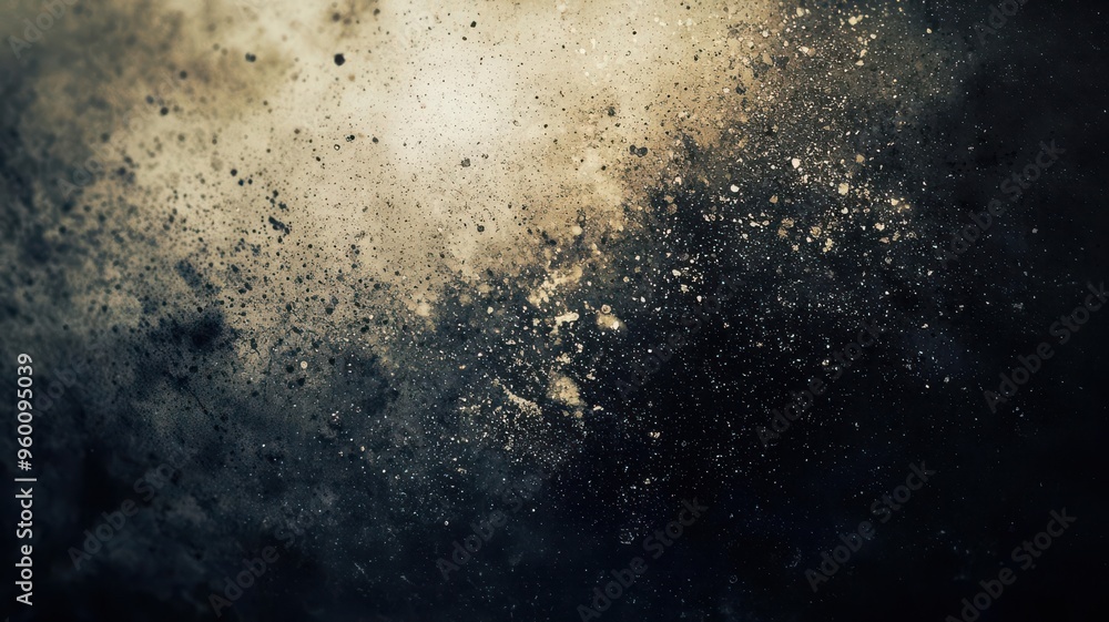 Poster hazardous of synthetic chemical toxic concept: a dramatic abstract image showcasing dynamic splashes
