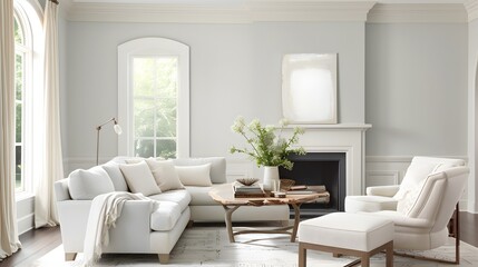 Pale serene shades that promote a serene and tranquil setting  AI generated illustration
