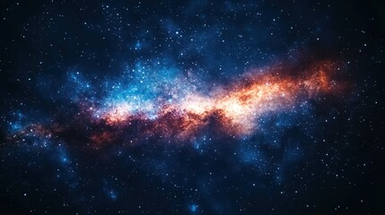 Fototapeta premium Galaxy background illustration with stars, space galaxy background, background with space, milky way supernova