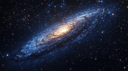 Fototapeta premium Galaxy background illustration with stars, space galaxy background, background with space, milky way supernova