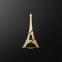 Eiffel Tower Tower Emblem Logo Variations