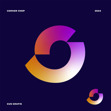 Number 0 corner chop or corner cut, font, lettering, typography with sharp edges, bold, masculine, and futuristic style. Perfect for logos, display, design elements etc.