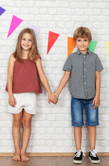 Best friends holding hands