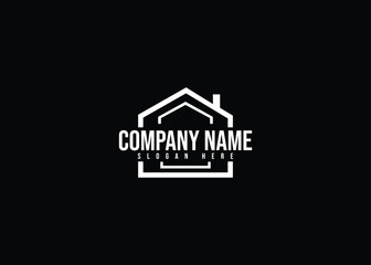 Modern Home Shield logo design template