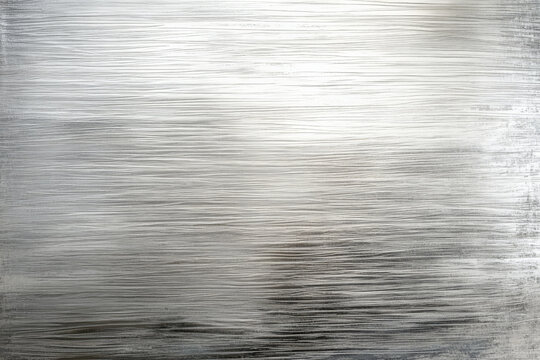 A silver textured surface with a soft, brushed finish, showcasing fine, parallel lines that add a soft, linear texture.