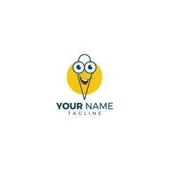 Kids sweet and ice cream brand logo design for kids foods product.