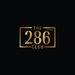 Modern premium gold and luxury golf club logo design.