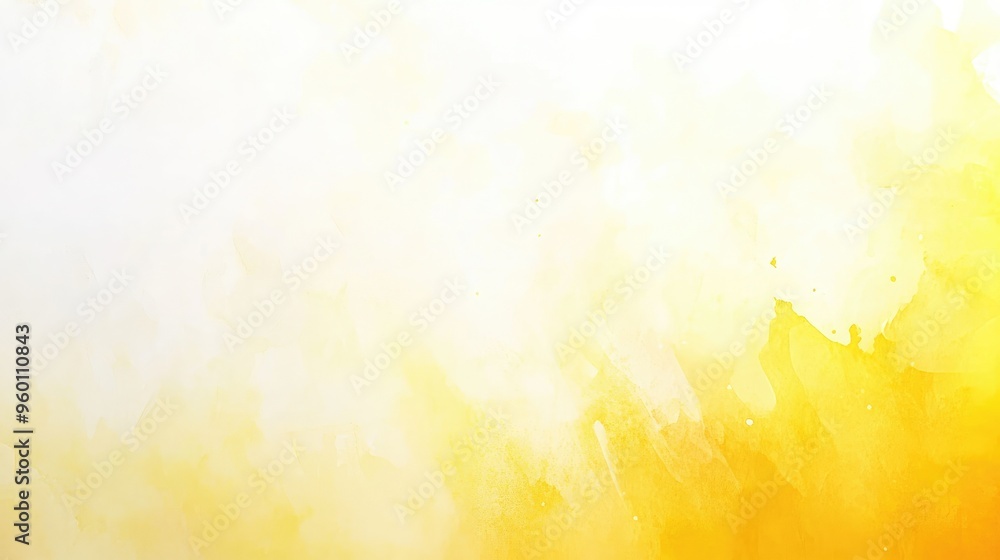 Poster a clean and modern gradient of soft yellow fading into white, providing a bright and uplifting abstr