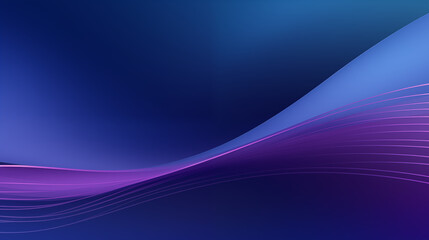 Dark Blue and Violet Wave Gradient with Subtle Curves