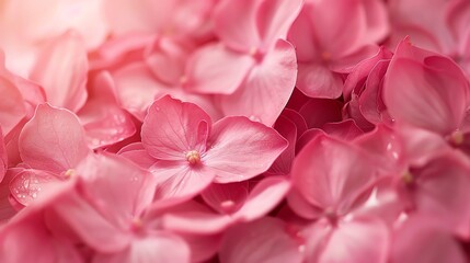 Obraz premium Soft pink flower petals, close-up.