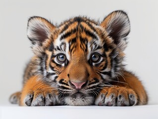 tiger on a white background