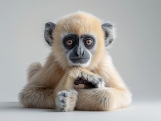 Obraz premium monkey on a white background