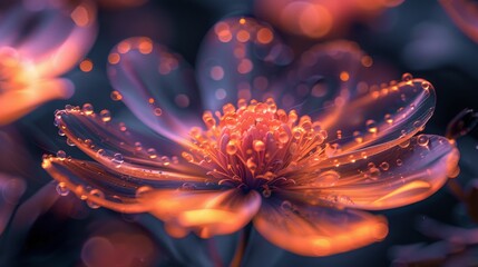 fragile petals of flower