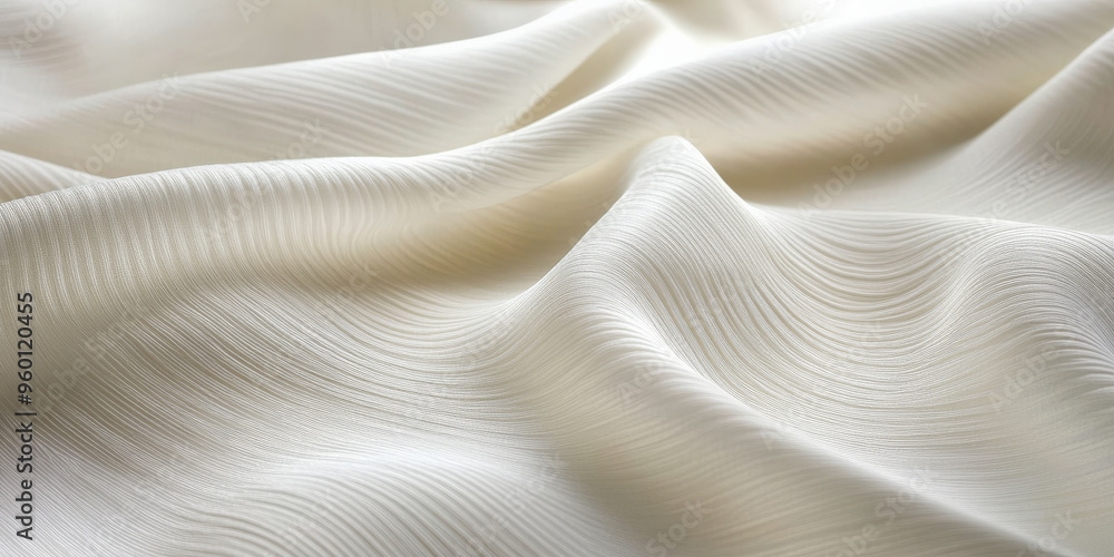 Aufkleber a light white textured surface with a subtle, wave-like pattern, creating the illusion of gentle, fl