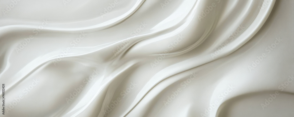 Poster a light white textured surface with a smooth, glossy finish, featuring faint, swirling patterns that