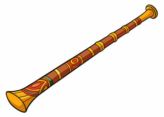 Hand sketched didgeridoo
