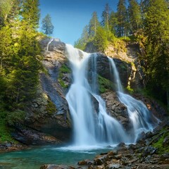 Fototapeta premium Waterfall in the mountains