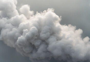 Abstract white smoke cloud a soft white Smoke explode cloudy on transparent