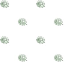 Minimalistic seamless pattern cute with monsterae