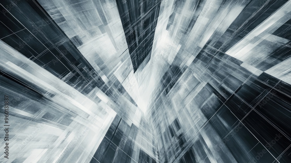 Fototapete abstract gray digital pattern, offering a futuristic and tech-oriented backdrop