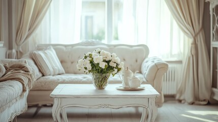 Old table in the living room