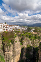 Ronda, Provinz Málaga, Spanien, tiefe Schlucht,  El Tajo 