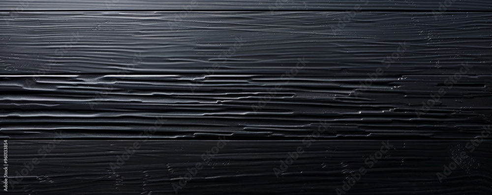Poster a dark black textured surface with a series of fine, horizontal lines creating a sleek, striped effe