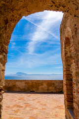 Tarifa, Spanien mit Blick auf Marokko
