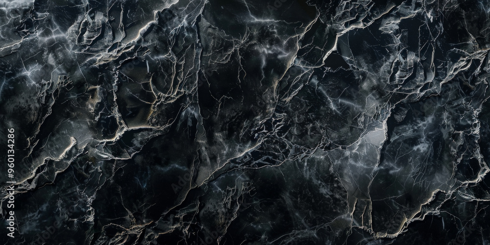 Poster a dark black textured surface with a subtle, marbled effect. the texture resembles dark marble with 