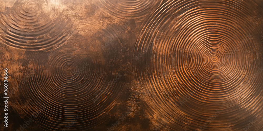 Poster a bronze textured surface with a smooth, satin-like finish, highlighted by subtle, circular patterns