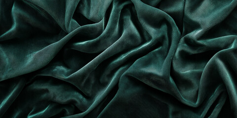 A dark green textured surface with a soft, velvety texture, similar to the feel of rich, plush fabric.