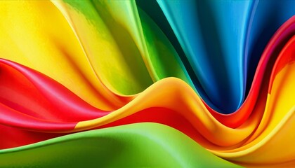 Obraz premium Abstract colorful wavy pattern background with vibrant colors.