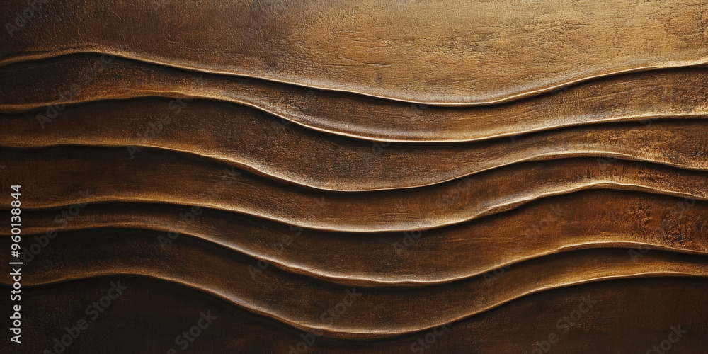 Poster a bronze textured surface with a smooth, matte finish, featuring faint, linear patterns that add a s