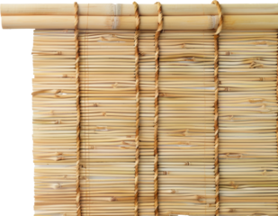 Close-up of a bamboo mat