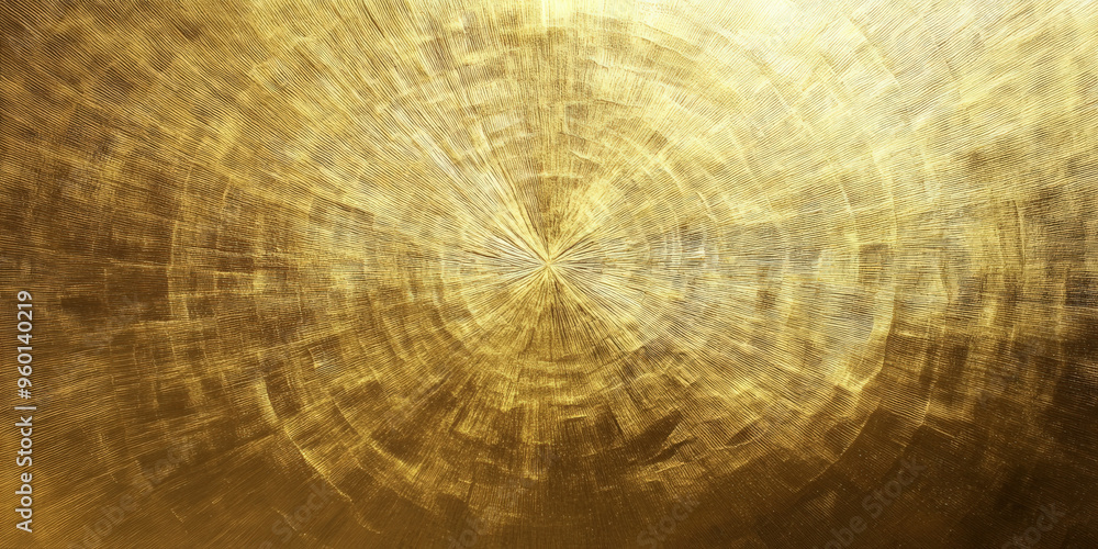 Poster a gold textured surface with a subtle, radial pattern, creating the illusion of light emanating from