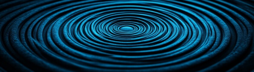 Captivating blue ripples in water, creating a serene and calming effect. Ideal for backgrounds and nature-themed projects.