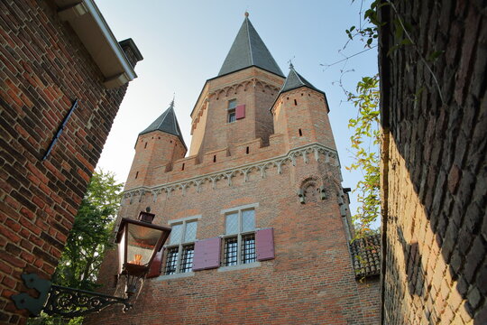 Drogenapstoren tower (ancient gateway to the city) in Zutphen, Gelderland, Netherlands
