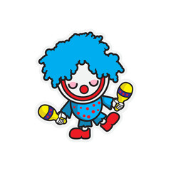 The funny Clown illustration