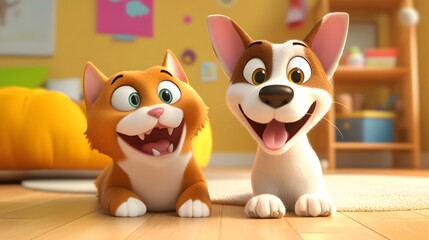 Pet Playtime 3D Cartoons Fun Moments with Pets brings the joy furry friends to life through lively animations.These 3D cartoons capture playful interactions between pets and their owners,from fetching