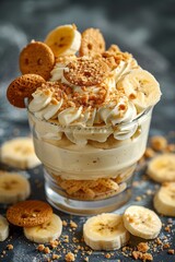 Banana pudding with vanilla wafers