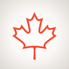 Maple Leaf - symbol from the flag of Canada